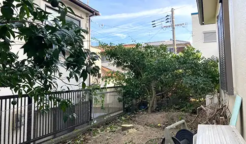 神戸市北区G様邸・高木伐採・除草剤散布 / 施工後