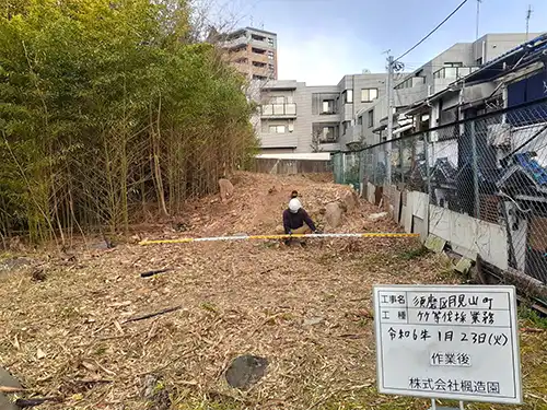 神戸市須磨区月見山地区 / 竹・樹木等伐採 / 施工後